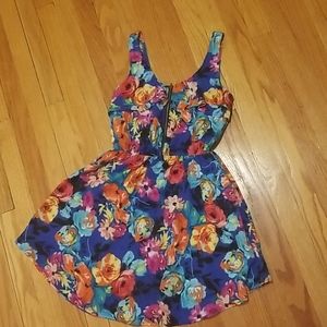 Flower print dress